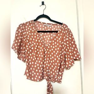 Abercrombie tie blouse